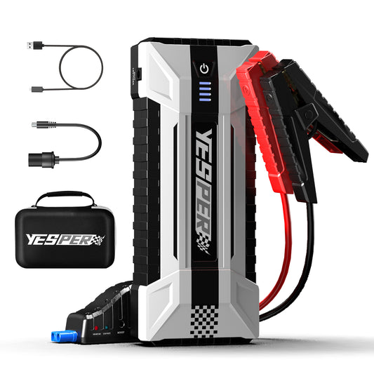 battery jump starter with air compressor