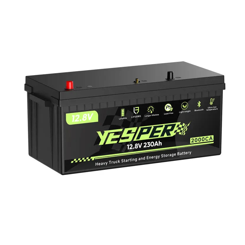 LiStart 2000S/2000 Heavy Truck Starting & Energy Storge Battery 24V Car Battery Terminal Parking A/C Terminal 2000A - YESPER